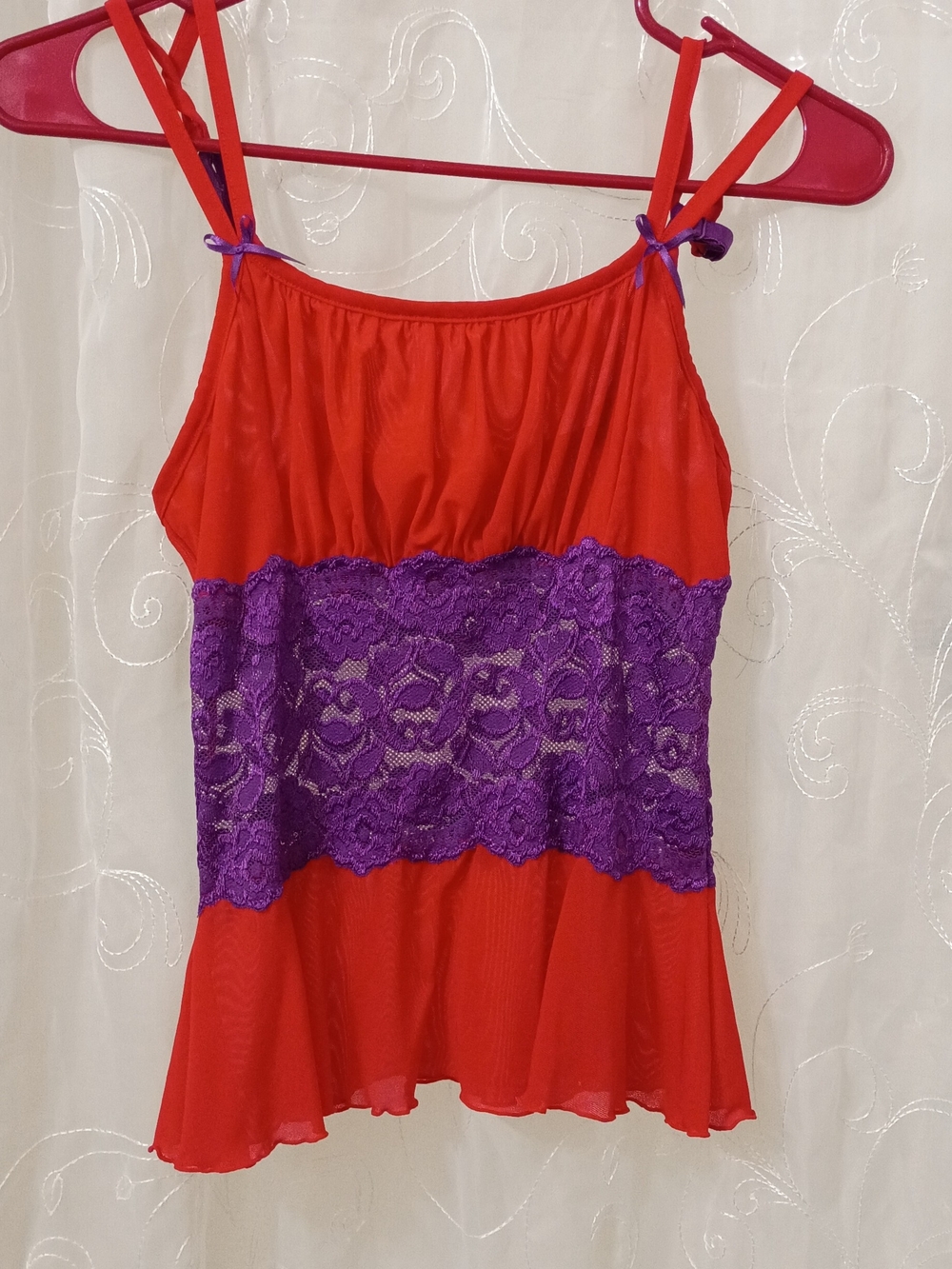 Sexy Top with Purple Lace Band